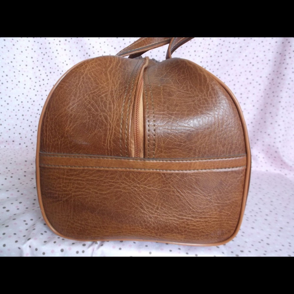 Vintage Leather Eddie Bauer travel bag RARE - Picture 8 of 8